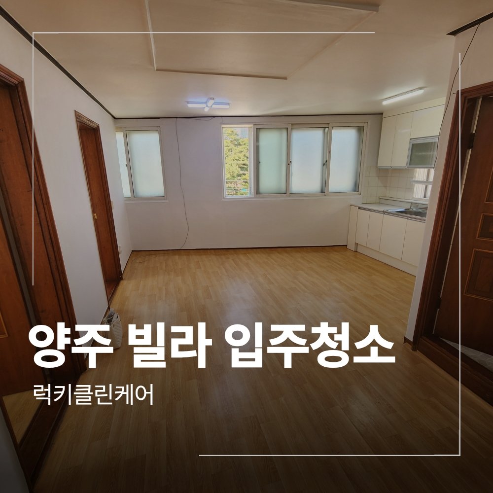 양주 빌라 입주 청소 업체 기름때 제거 후기